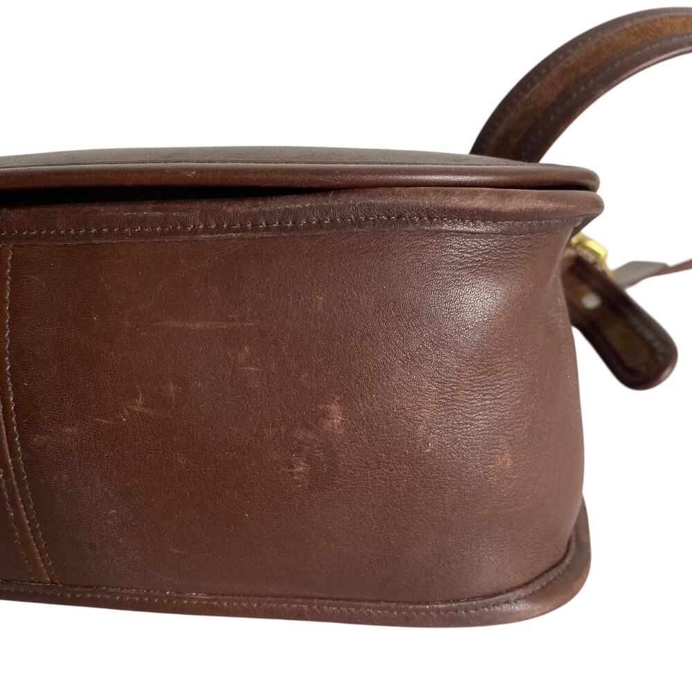 Coach Authentic Vintage Patricia Legacy Flap Leather Crossbody Dark Brown - Picture 7 of 14